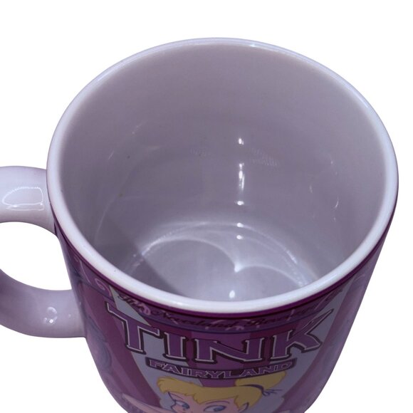Tinker Bell English Tea Mug Disney Store Exclusive Ceramic Purple Design - Picture 4 of 5